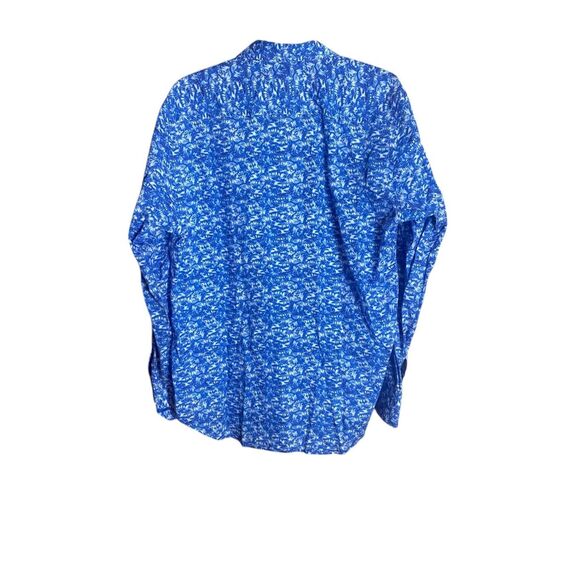 Robert Graham Blue Floral Long Sleeve Button Front Shirt Men’s L Classic Fit - Picture 4 of 5